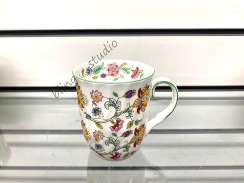 Minton Coffee Mug Green Line Full Decoration Scallop Set of 6 Fine Bone China - Picture 5 of 8