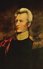 Postcard Major General Andrew Jackson Painting Chrome Vintage PC J4888