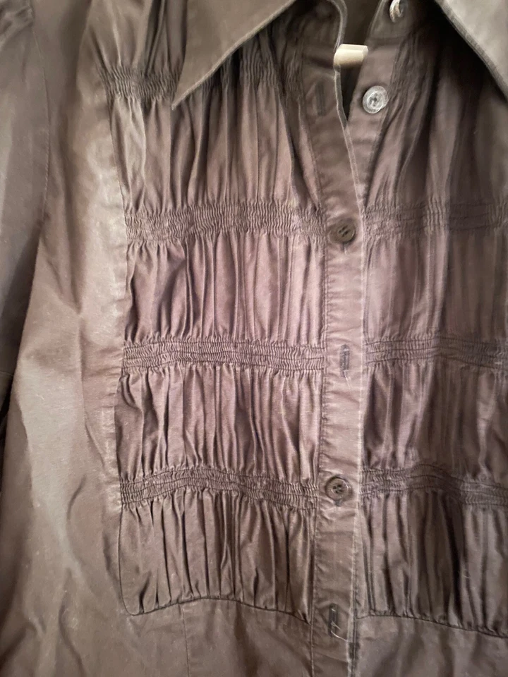 DAY Birger & Mikkelsen, tolle Bluse, braun, gesmoket, keine Manschetten, Gr. 40 - Bild 4 von 4