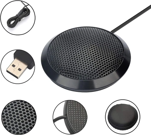 Microphone for Smartphone PC Laptop USB Desktop Boundary Conference Zoom Meeting - Picture 2 of 6