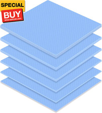 6 Pcs Thermal Pad 100 x 100 mm, 0.5 mm, 1 mm, 1.5 mm, 2 mm, 2.5 mm, 3 mm Heat Re