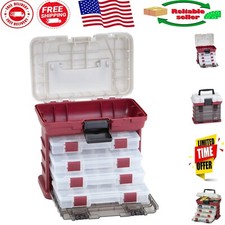 Multi-Compartment Fishing Tackle Storage with Four Utility Boxes Included