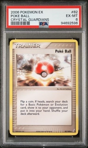 Poké Ball graded PSA 6 for sale on eBay