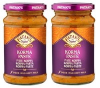 Patak's Korma Paste (2X 290G) | Curry Paste Medium Scharf | Indische Currypaste