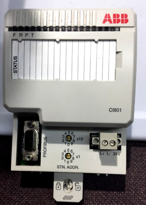 ABB 3BSE022366R1 PROFIBUS DPV1 COMMUNICATION INTERFACE MODULE CI801 (B-1)