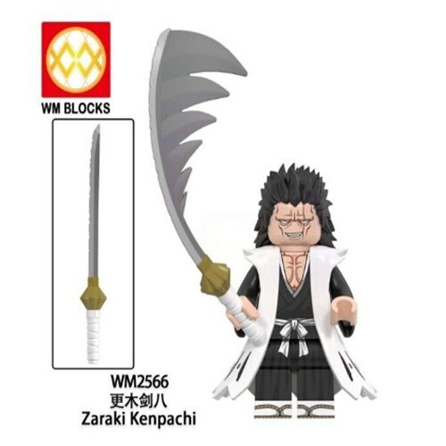 2 inch Custom Bleach Kenpachi Zaraki Minifigure with Sword. New/Mint - 第 1/2 張圖片