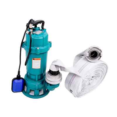 Gartenpumpe mit Schwimmer IBO 1100W Pumpe + 2'' Storz C Kupplung + 20m Schlauch