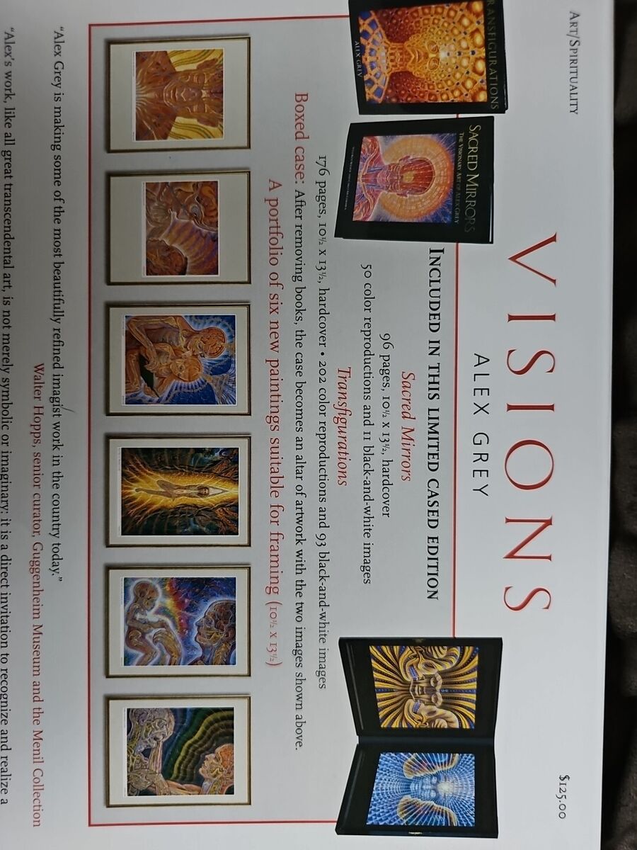Alex Grey Visions 2 Book Box Set With 6 Limited Edition Art Prints Alex Grey Visions 2 Book Box Set With 6 Limited Edition Art Prints