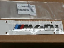 BMW Genuine G01 X3 Cerium Gray Trunk Emblem "M40i" Lettering Decal Badge