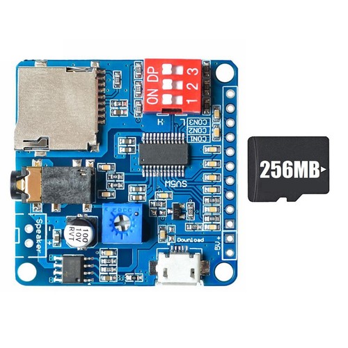 Voice Playback Module MP3 Player Module+ Memory Card UART I/O Trigger ...