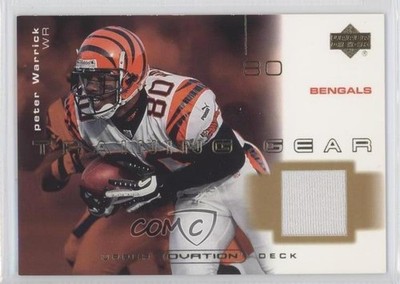 2001 Upper Deck Ovation Training Gear Peter Warrick #T-PW 1k5