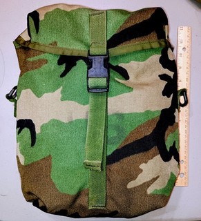 EARLY SDS BRAND WOODLAND CAMO MOLLE ONE SUSTAINMENT POUCH DATED 1997 #2