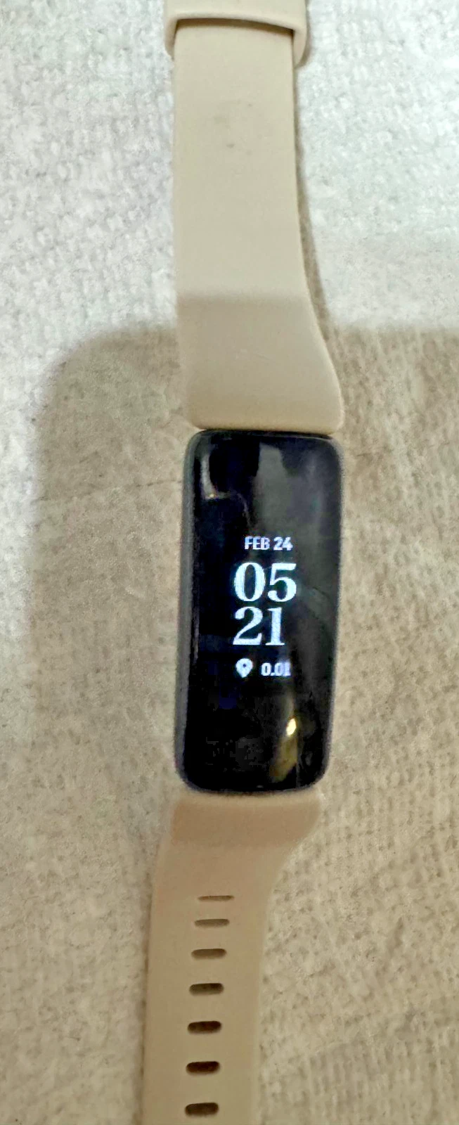 Fitbit Inspire 2 White Women's Fitness Activity/Sleep/Heart Rate Watch w/Charger