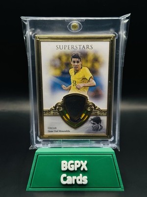Oscar Futera Unique 2023 Superstars Game Worn Boot Patch Gold Frame /15 Brazil