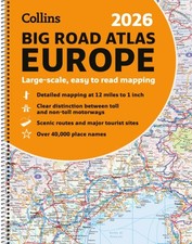 Image of Collins Big Road Atlas Europe 2026 (A3 Spiral) by Collins Maps (Spiral bound)