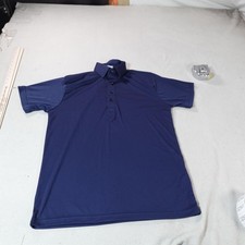 Collars  Co Polo Shirt Mens Small Blue Dress Collar Performance Business Casual