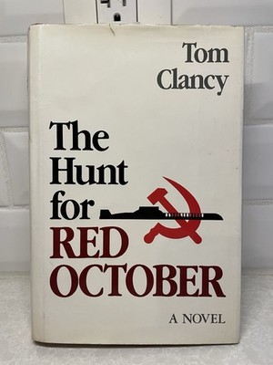 The Hunt for Red October by Tom Clancy Signed by Author Hardcover + dust jacket