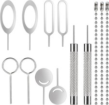 13 Pcs Sim Ejector Tool Pin Removal Kit Universal iPhone Samsung All Cell Phones