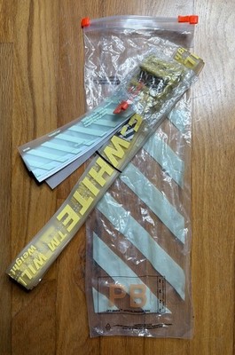 Off White Industrial Belt Yellow & White NEW 