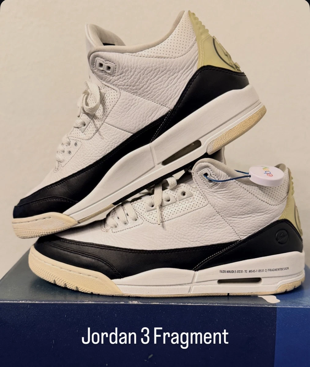 Jordan 3 Retro SP x Fragment Design Mid White for Sale  display picture 3