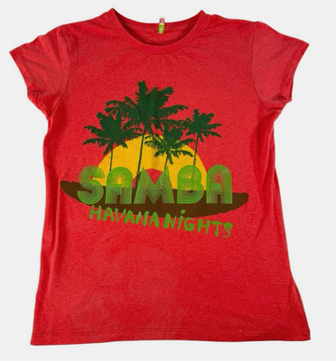 Denim & Co UK 16 Orange Samba T-Shirt Kurzarm Damen Baumwolle Neu