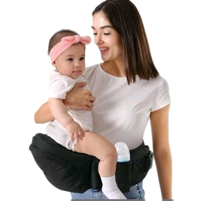 HKAI Baby Carrier Hip Seat, Advanced Large Capacity Pocket with Adjustable Waist