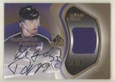 2003-04 SP Game Used Edition Authentic Fabrics Gold 13/21 Ziggy Palffy Auto 0c3