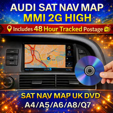 Navigation Audi  MMI 2G High  Sat Nav Map UK A4/A5/A6/A8/Q7 DVD UPDATE