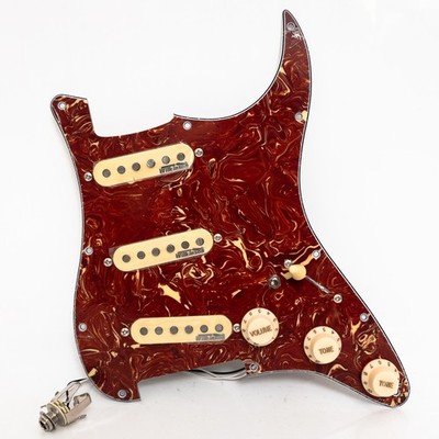 Prewired Loaded Pickguard with SSS Alnico 5 Pickups for Fender Strat Guitar