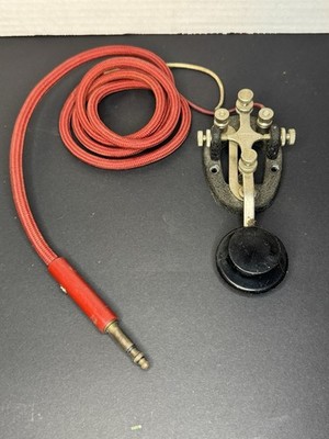 Vintage Speed X Straight Telegraph Key Morse Code Ham Radio, Wm. Nye Co.