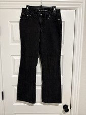 Vintage Rockies Low Rise Relaxed Fit Western Jeans Size 10R Black Denim 90s
