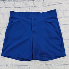 Newsouth Athletic Baseball Shorts Mens XL Blue Double Knit Made in USA VINTAGE