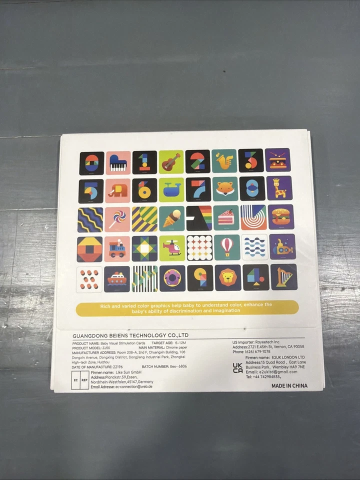 Beiens Design Visual Stimulus Cards Baby's Visual Nerve Brain Development - Image 2 of 2
