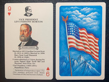 Swap Playing Card     US PRESIDENTS    Benjamin Harrison       NINE OF HEARTS