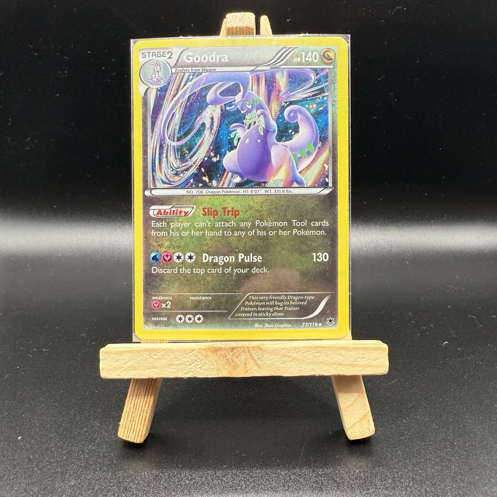 Pokemon - Goodra - 77/119 - Rare Holo - Reverse Holo - XY - Phantom Forces - NM