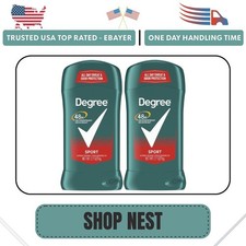 DEGREE STICK SPORT 48 HOUR PROTECTION MEN ANTIPERSPIRANT DEODORANT 2.7 oz 2 PAC