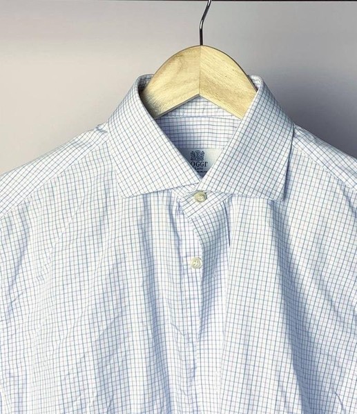 Men Boggi Milano Shirt Blue Cotton 36 / S / 44 #1YU4