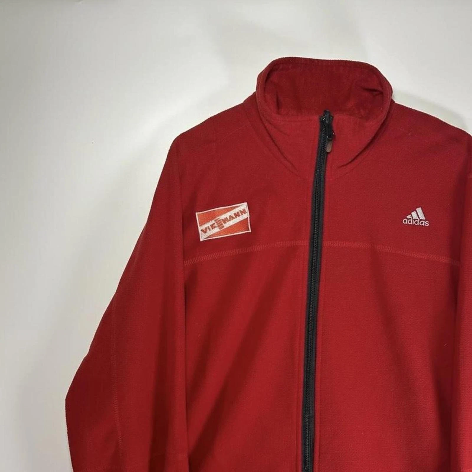 Adidas Red Full-Zip Fleece Jacket with Viessmann Patch
Opens in a new window or tab