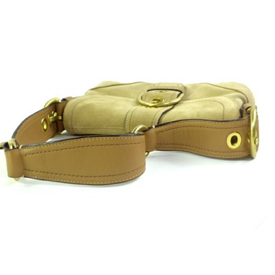 バッグ COACH Soho Suede Leather Shoulder Bag Vintage Coach Soho Shoulder Bag Buckle Flap Leather and Dark
