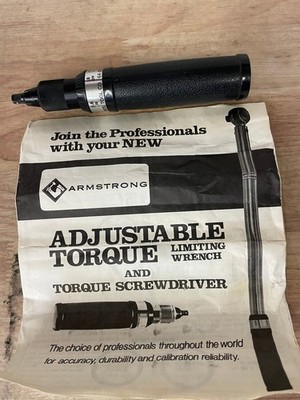 Armstrong Bros. Tool Co. 64-004 Adjustable Torque Limiting Screwdriver