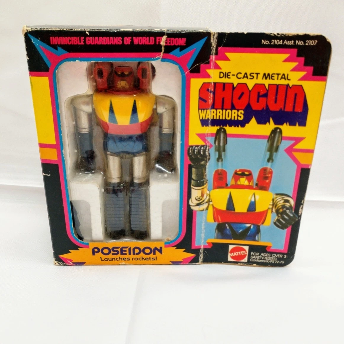 Vintage Shogun Warriors 5 Poseidon Diecast Popy Japan As Is free