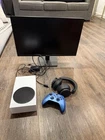 Microsoft Xbox Series S White 512GB Xbox Controller Monitor, Headset, HDMI Cable