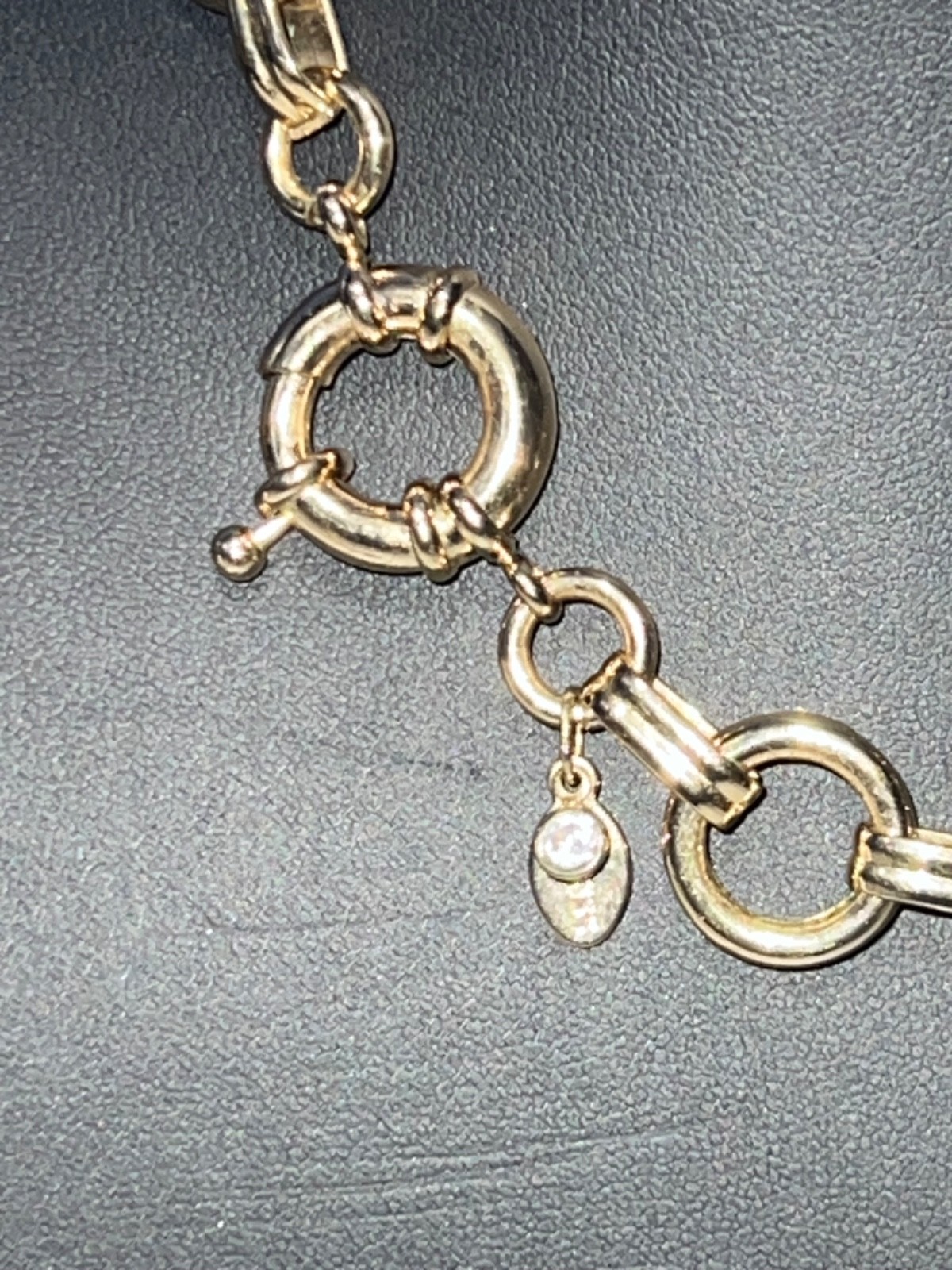 EXPRESS Gold-tone Interlocking Circular Link Stat… - image 4