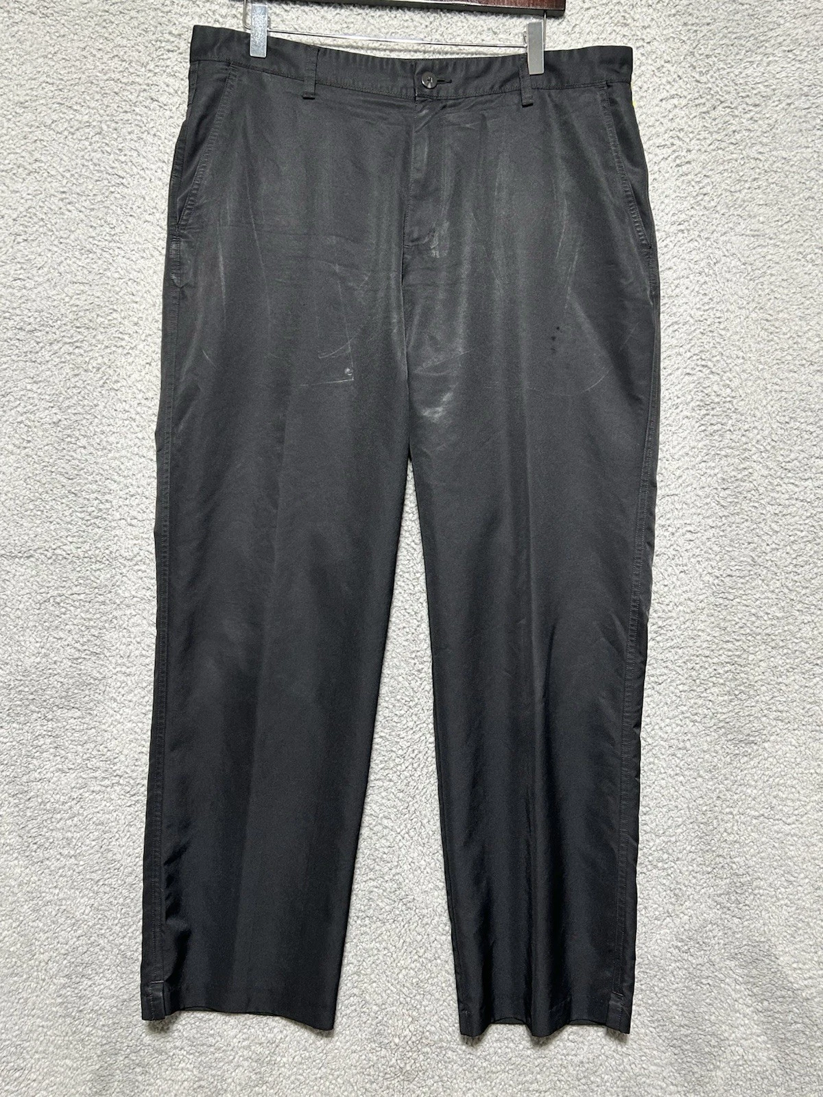 Adidas Climalite Golf Pants Mens 36x32 Performance Chino Shiney Black