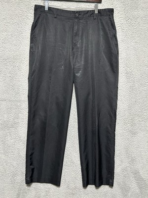 Adidas Climalite Golf Pants Mens 36x32 Performance Chino Shiney Black