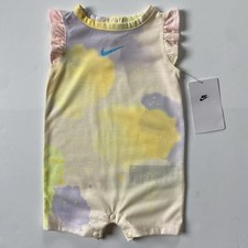 Nike One Piece Romper Size 6 Months NWT Coconut Milk Tie Dye New Baby Girls