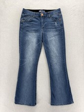 Democracy Ab Solution Bootcut Jeans Womens 8P Blue Medium Wash Mid Rise Stretch