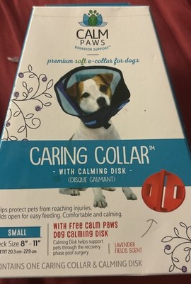 Calm Paws Caring Collar with Calming Disk for Dogs Small Neck size 8''-11'' NIB