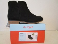 Cat Jack Penelope Side Zip Toddler Kids Boots Black Size 11T
