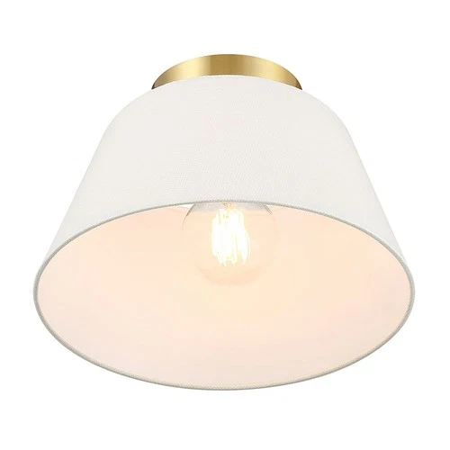 Bellevue SHCF95384 12"W Semi-Flush Ceiling Fixture - Nickel - Picture 5 of 12